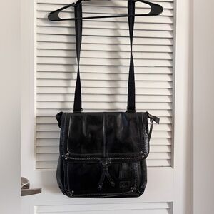 NWT The Sak Black Leather Crossbody Bag/back pack